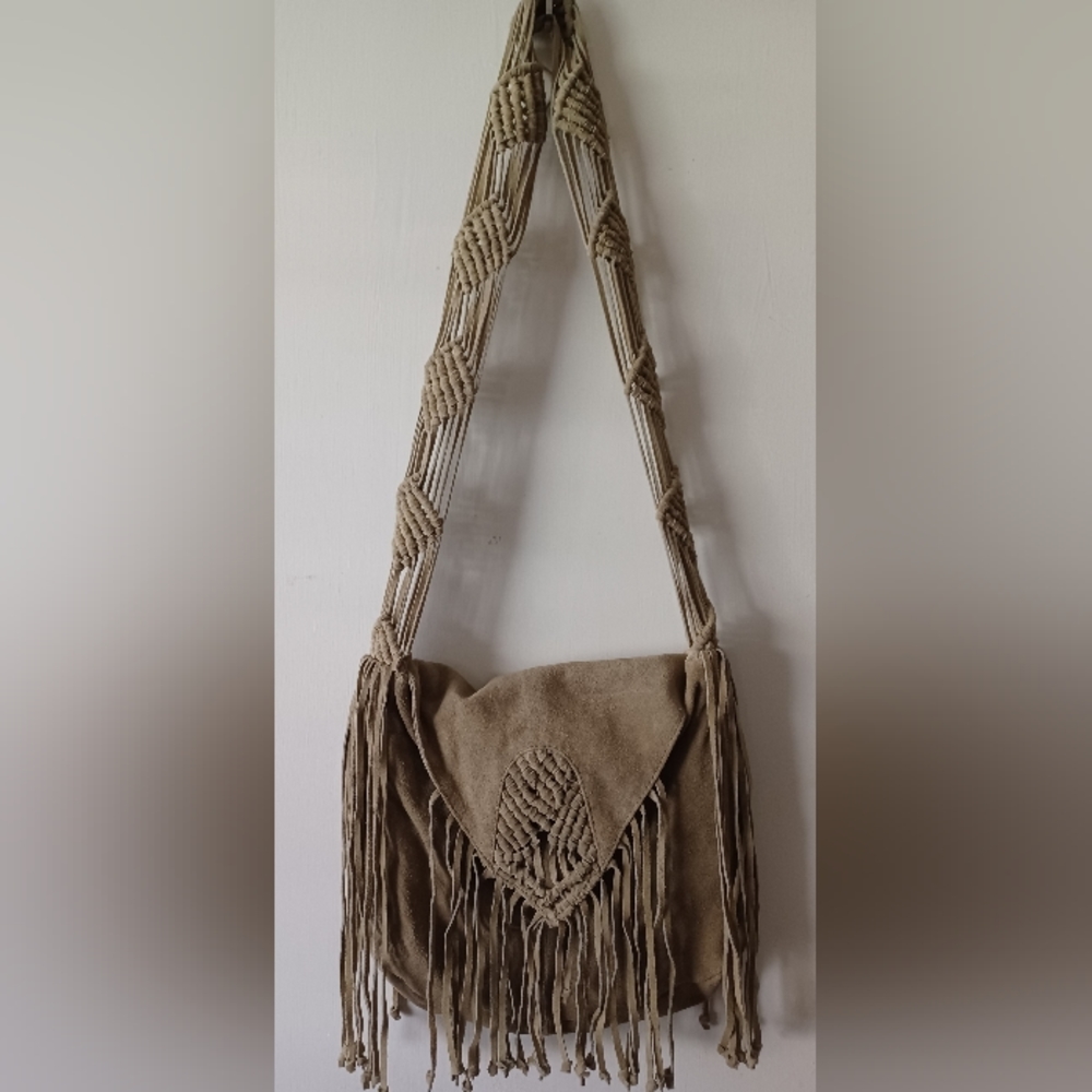 Ecote sage green suede purse